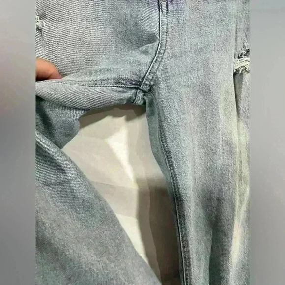 Modern American "Savannah" high waist wide leg distressed jeans size 32 - Picture 9 of 9